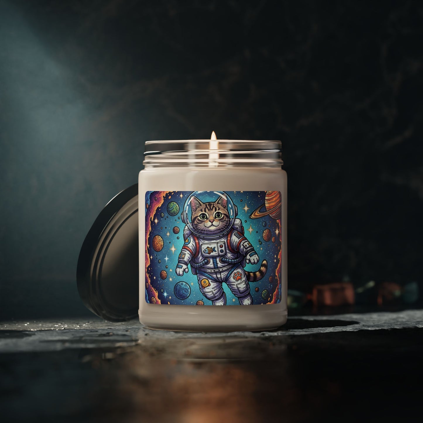 Astronaut Cat - Scented Candle