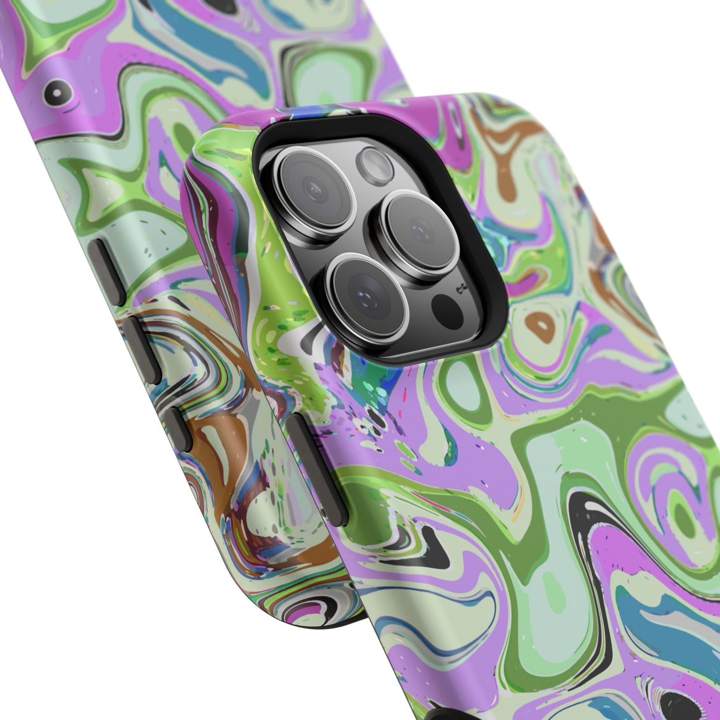Vibrant Multi‑Color Swirl - Magnetic Phone Case