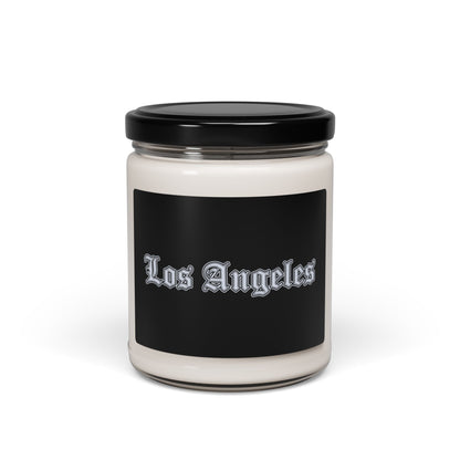 Los Angeles Scented Soy Candle, Custom Candle Gift, Home Decor, Aromatherapy Candle, Candle for Relaxation, Unique Gift Idea - Silver Edition
