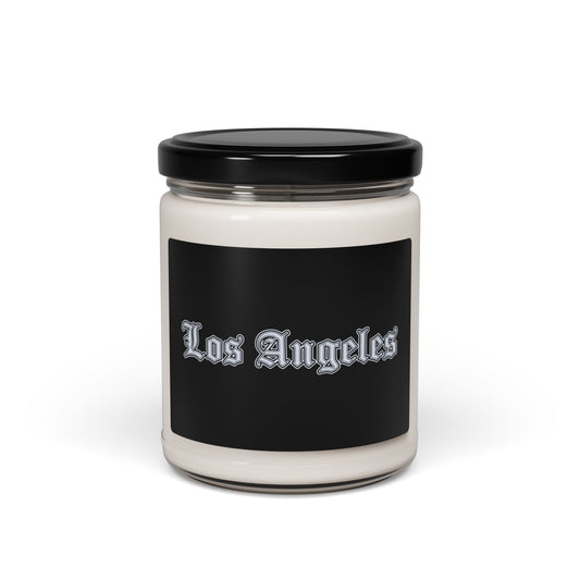 Los Angeles Scented Soy Candle, Custom Candle Gift, Home Decor, Aromatherapy Candle, Candle for Relaxation, Unique Gift Idea - Silver Edition