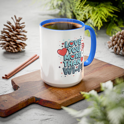 Love You More Than Wi‑Fi - Colorful Mug