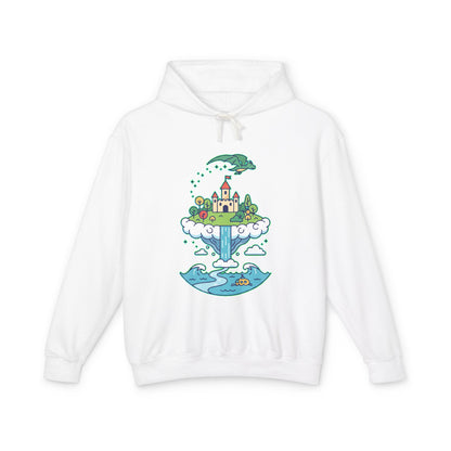 Floating Castle Dragon - Magical Fantasy Island - Hoodie