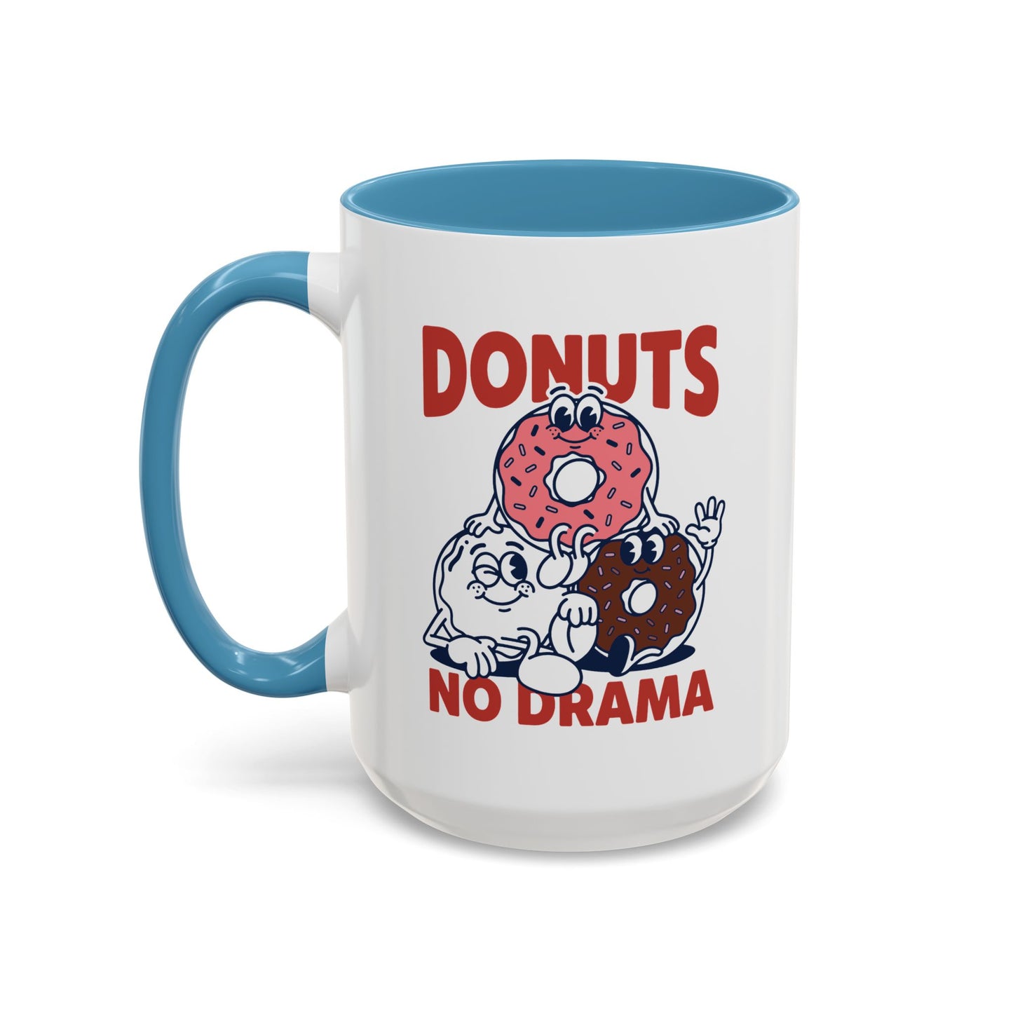 Donuts No Drama - Color Accent Mug