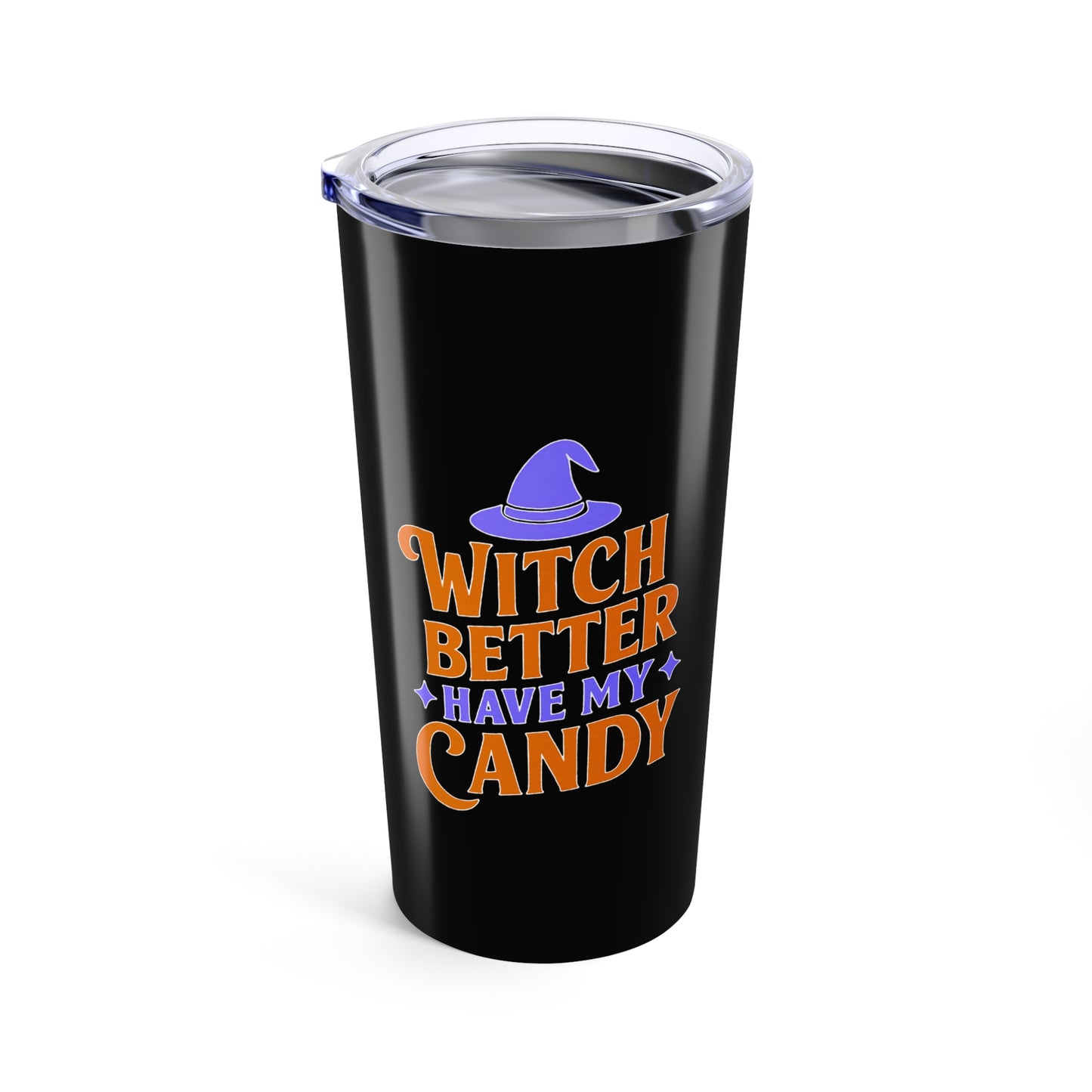 Spooky Themed Tumbler for Witches, Halloween Gift, Holiday Drinkware, Magical Travel Mug, Witchy Accessories