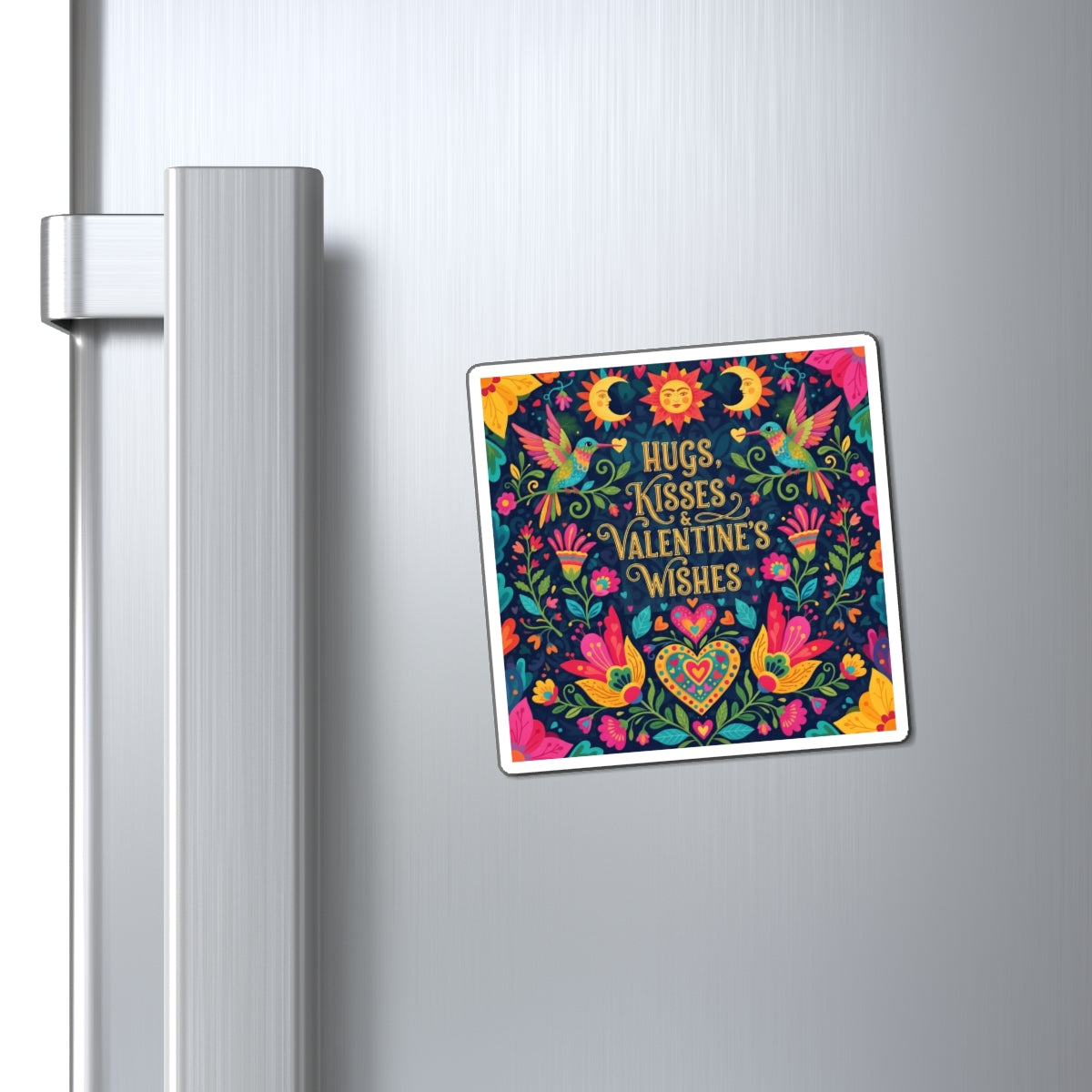 Hugs, Kisses & Valentine’s Wishes - Magnet