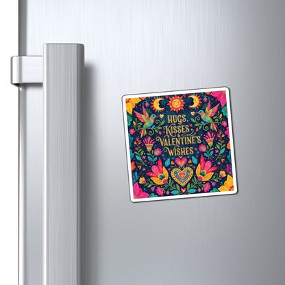 Hugs, Kisses & Valentine’s Wishes - Magnet