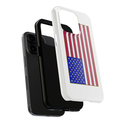 New Glory American Flag (Gold Edge Edition) - Phone Case