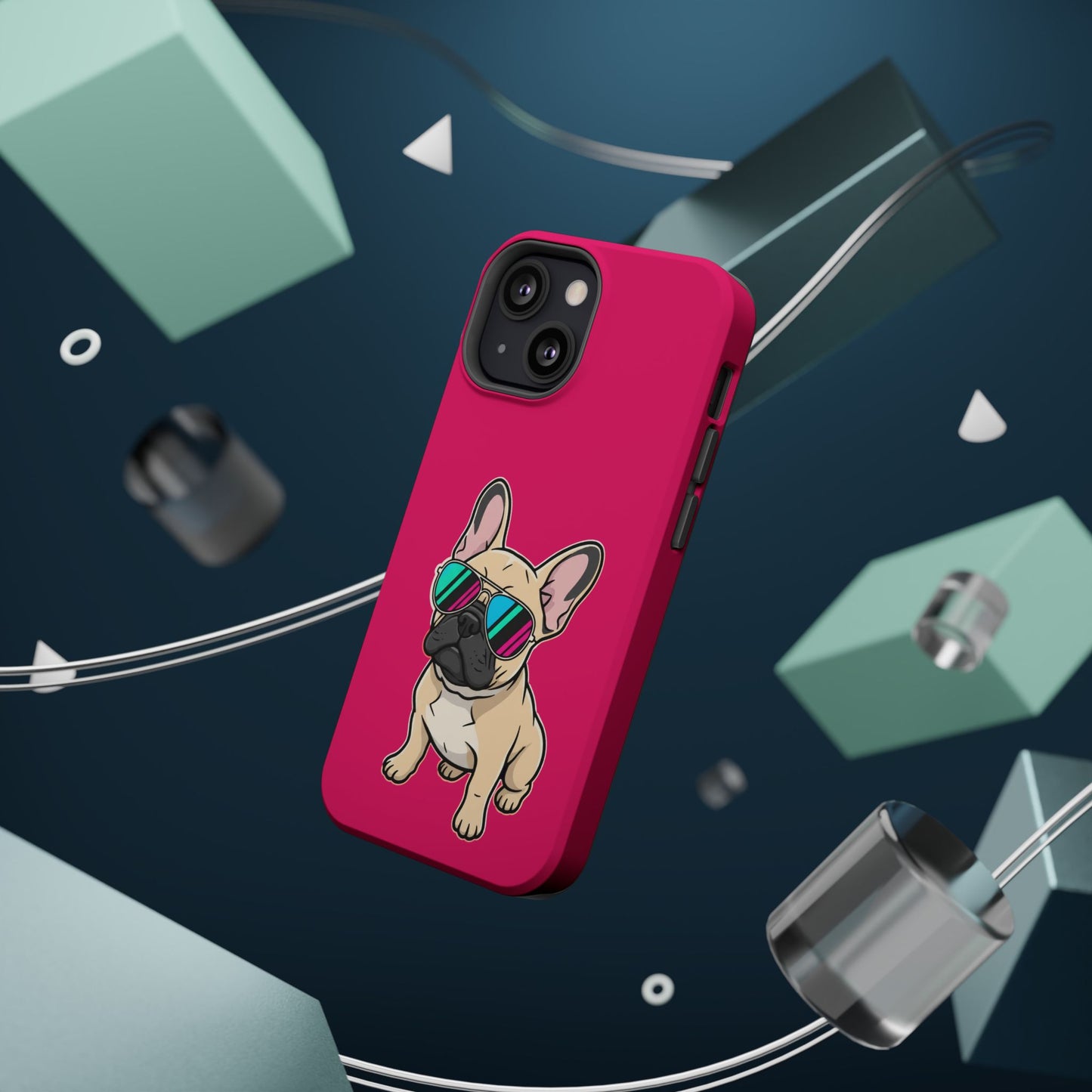 French Bulldog with Sunglasses - Magnetic Phone Case