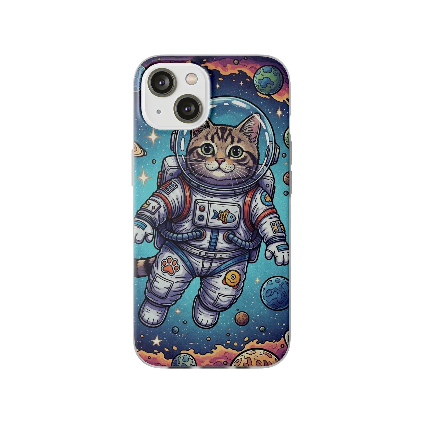 Astronaut Cat - Flexi Phone Case
