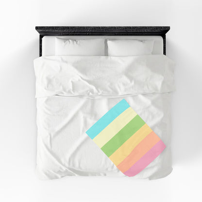 Pastel Stripes - Plush Blanket