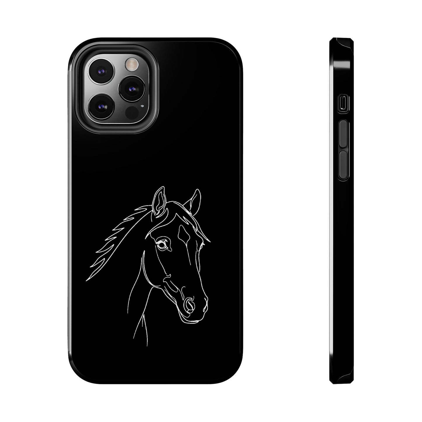 Horse Portrait Sketch - Phone Case