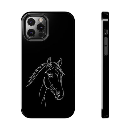 Horse Portrait Sketch - Phone Case