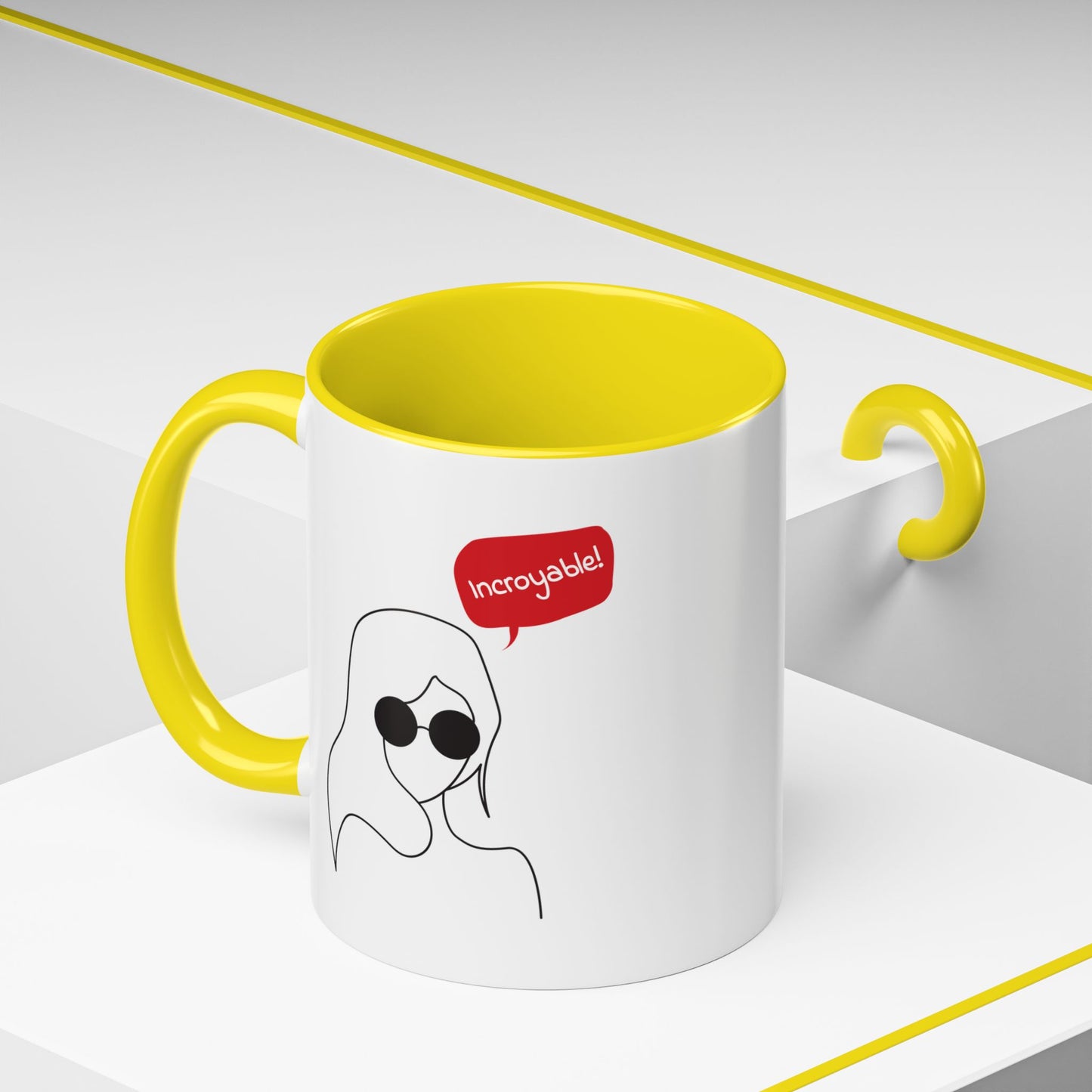 Incroyable Chic Girl - Color Accent Mug