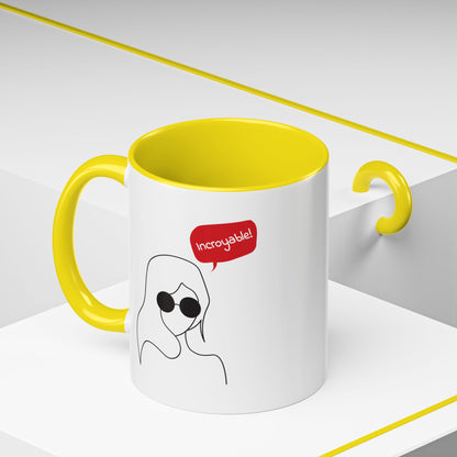 Incroyable Chic Girl - Color Accent Mug