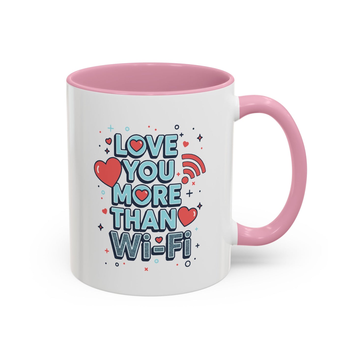 Love You More Than Wi‑Fi - Colorful Mug