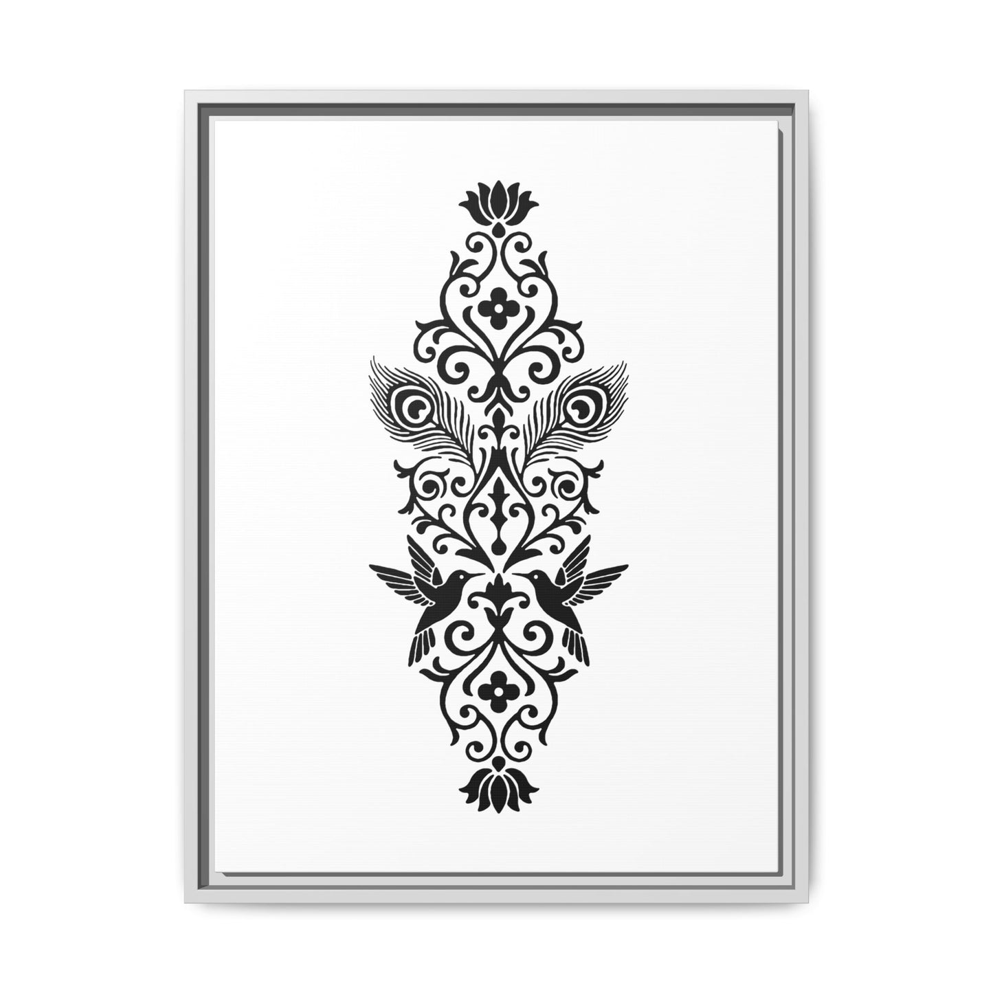 Hummingbird Soulmates - Framed Canvas