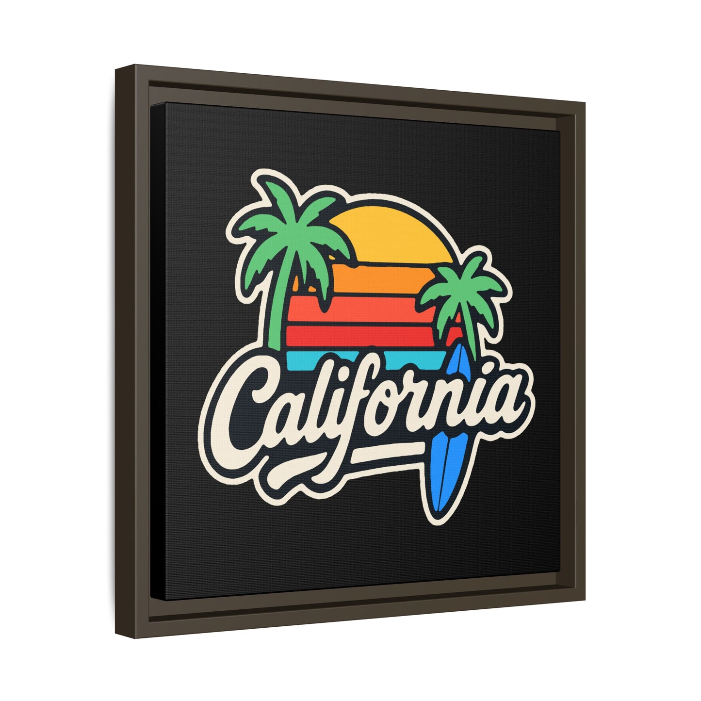 California Surf Vibes - Framed Canvas