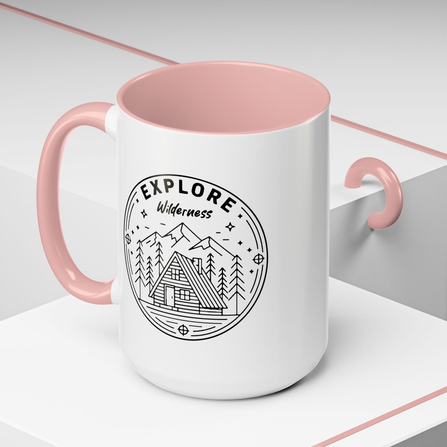 Explore Wilderness - Color Accent Mug