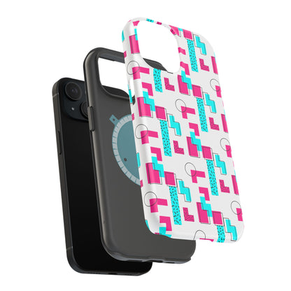 Retro Geometric Vibes - Magnetic Phone Case