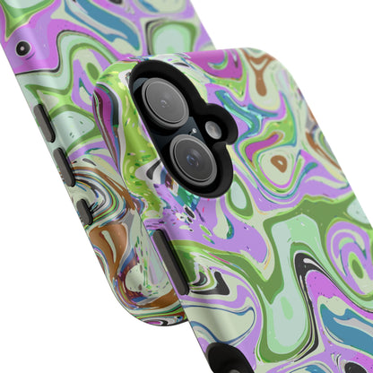 Vibrant Multi‑Color Swirl - Magnetic Phone Case