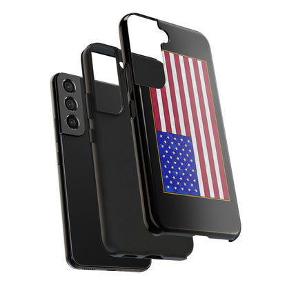 New Glory American Flag (Gold Edge Edition) - Phone Case
