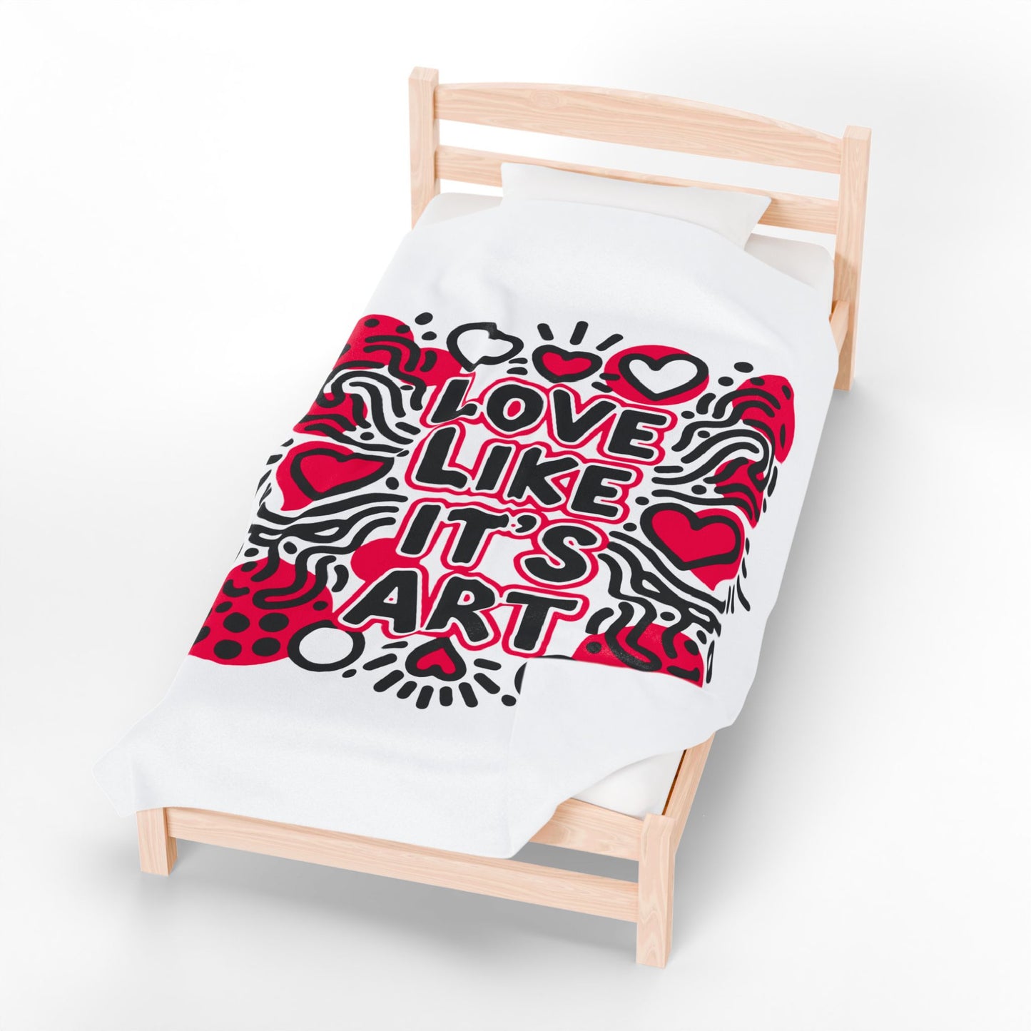 Love Like It's Art - Plush Blanket