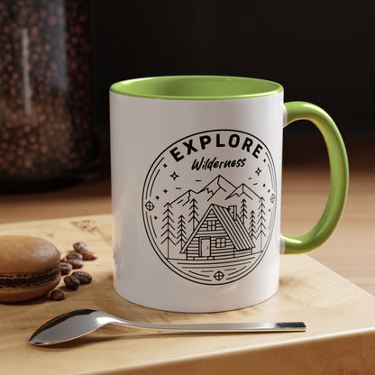 Explore Wilderness - Color Accent Mug