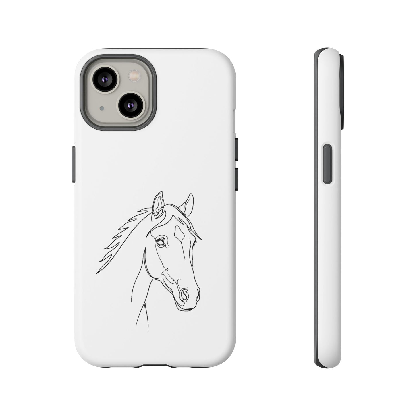 Horse Portrait Sketch - Tough Phone Case
