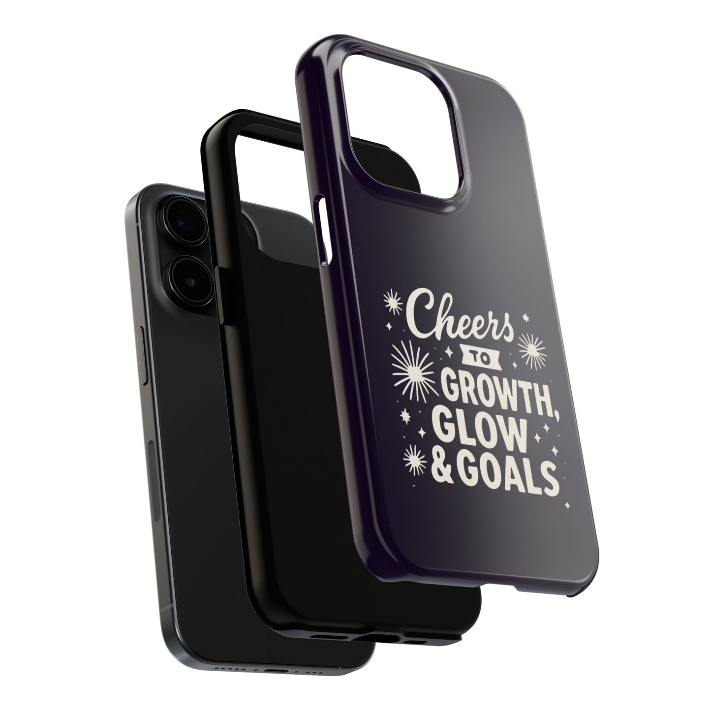 Cheers to Growth, Glow & Goals - Phone Case