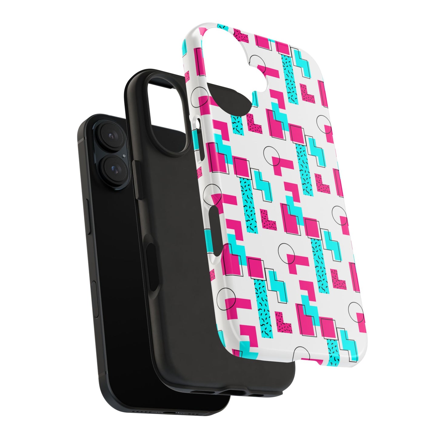 Retro Geometric Vibes - Phone Case