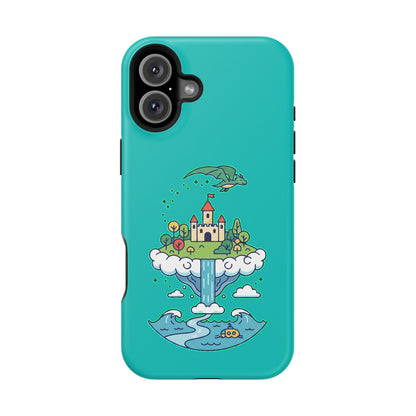 Floating Castle Dragon - Magical Fantasy Island - Magnetic Phone Case