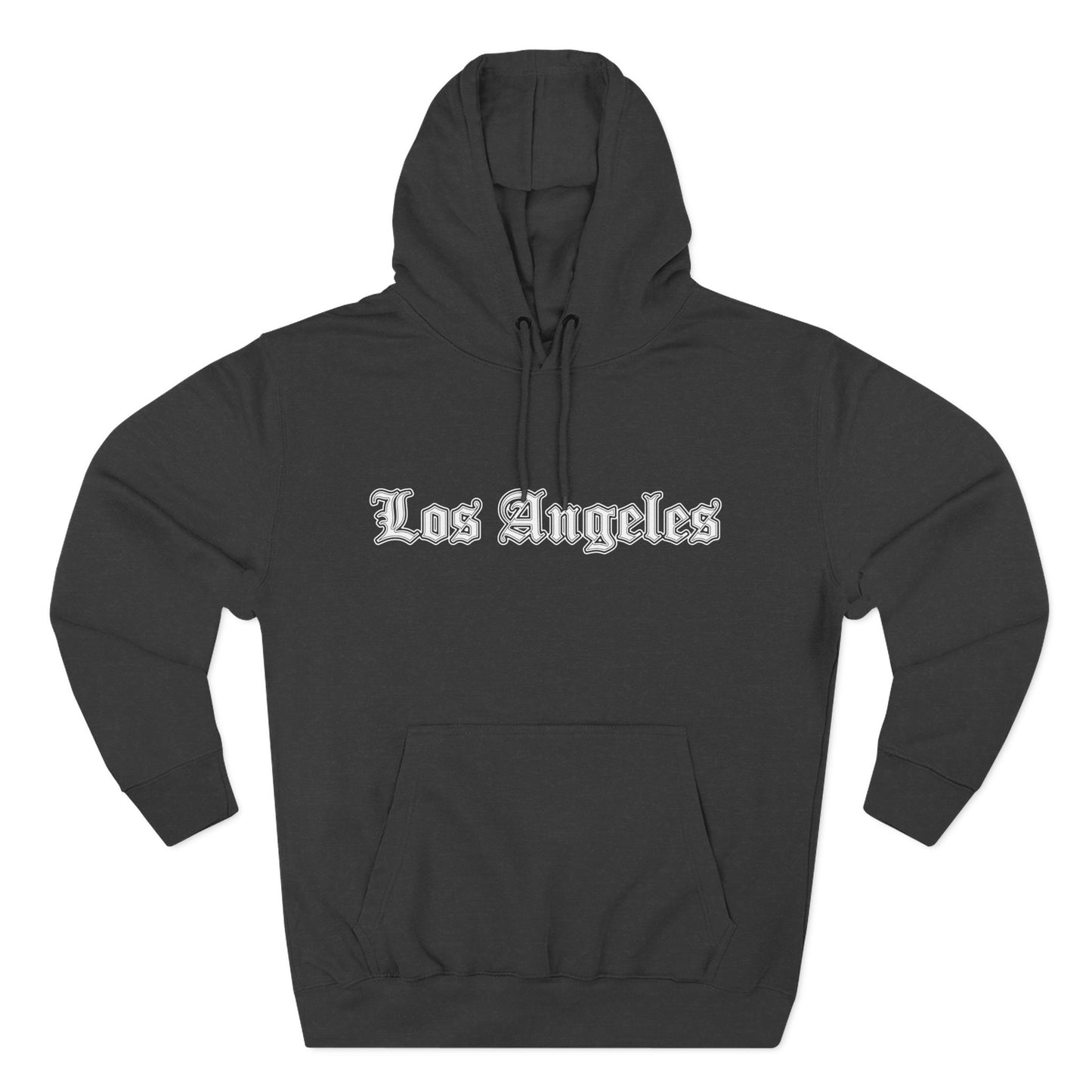 Los Angeles Three-Panel Fleece Hoodie, Cozy Sweatshirt, Streetwear Apparel, Gift for Her/Him, Casual Style, Travel Hoodie