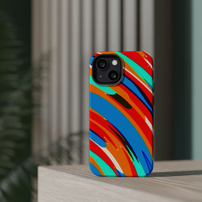 Abstract Rainbow Swirl Arc - Magnetic Phone Case