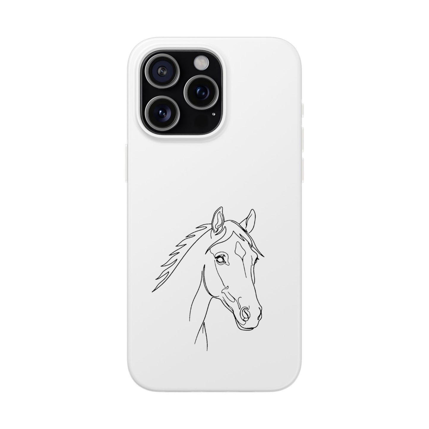 Horse Portrait Sketch - Flexi Phone Case