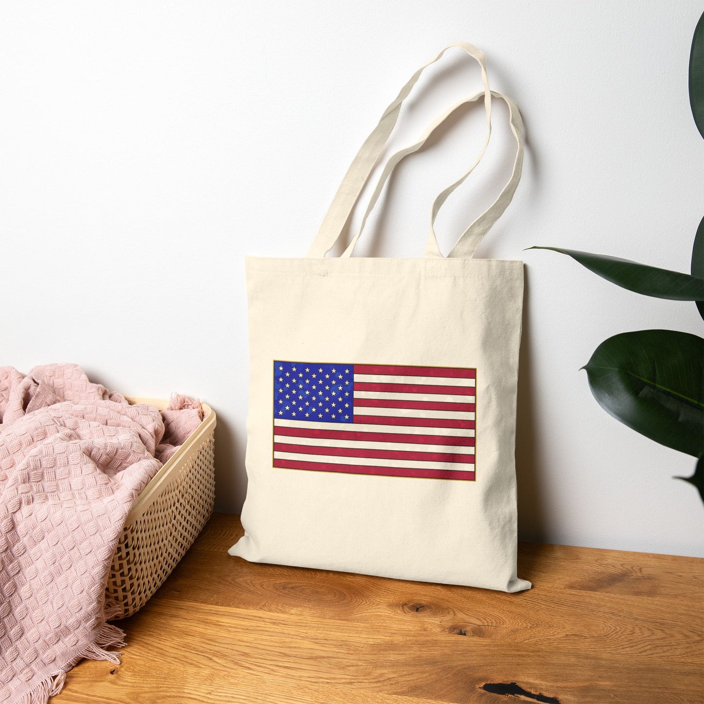 New Glory American Flag (Gold Edge Edition) - Tote Bag