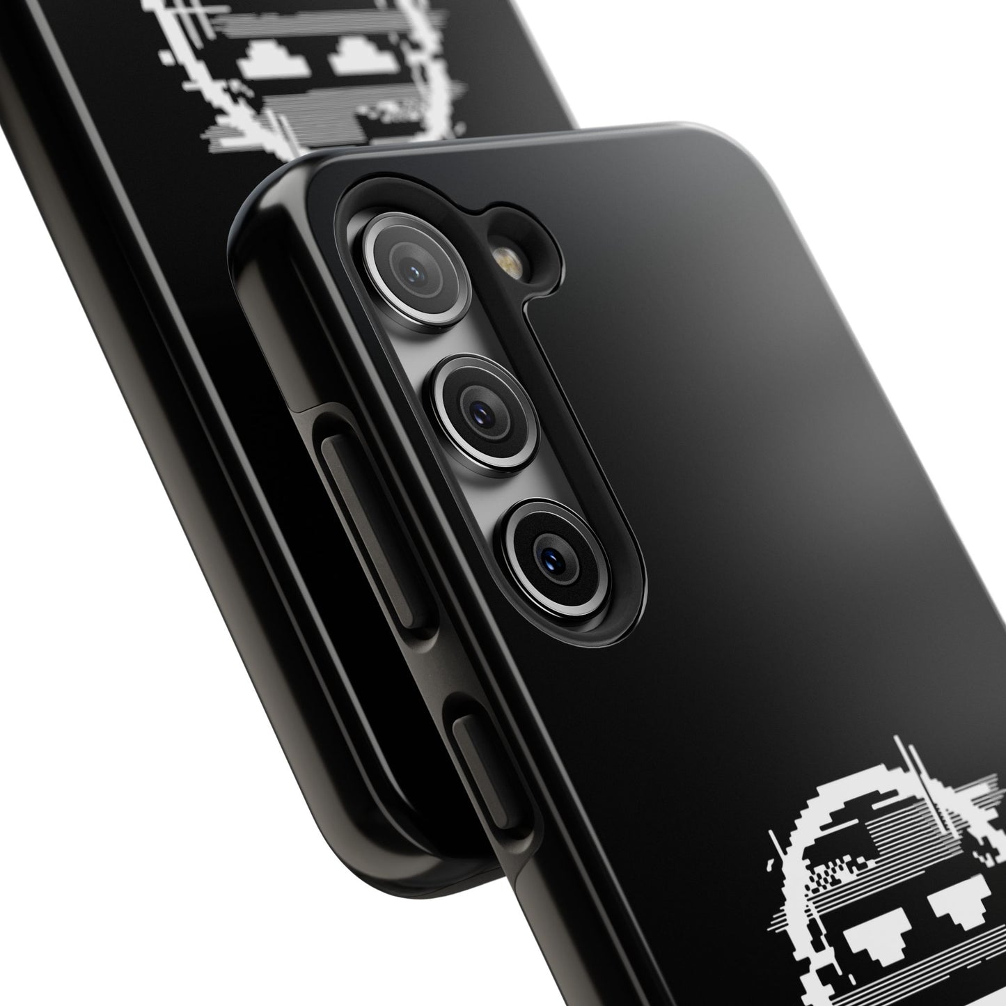 I’m Fine Glitched Smiley - Phone Case