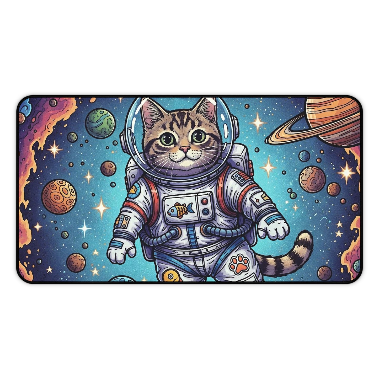 Astronaut Cat - Desk Mat