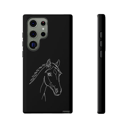 Horse Portrait Sketch - Tough Phone Case