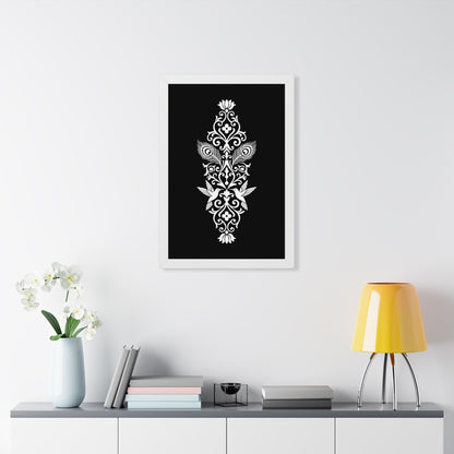 Hummingbird Soulmates - Framed Poster