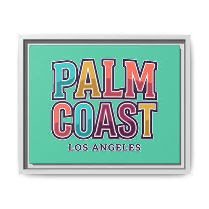 Palm Coast - Los Angeles - Framed Canvas