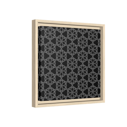 Geometric Sacred Flower - Framed Canvas