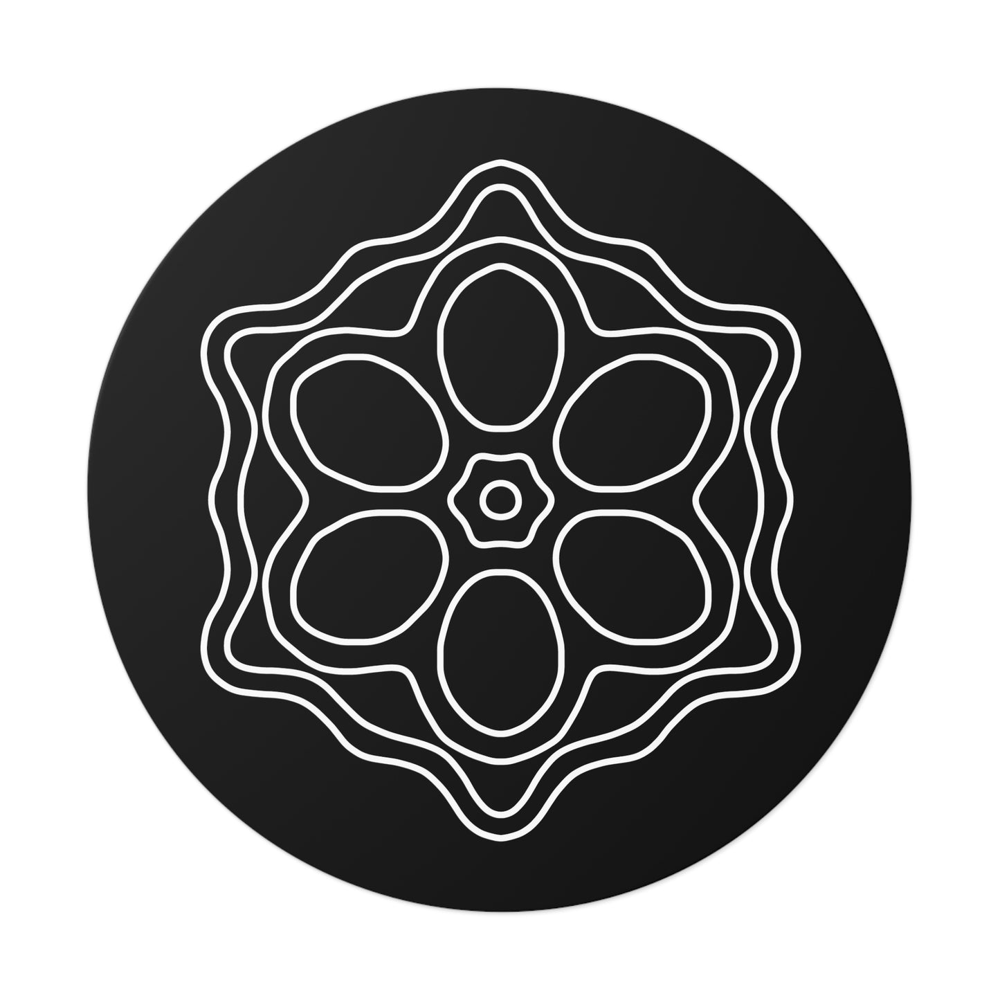 Elegant Floral Round Vinyl Stickers, Boho Home Decor, Journal Stickers, Gift Ideas, Minimalist Aesthetic