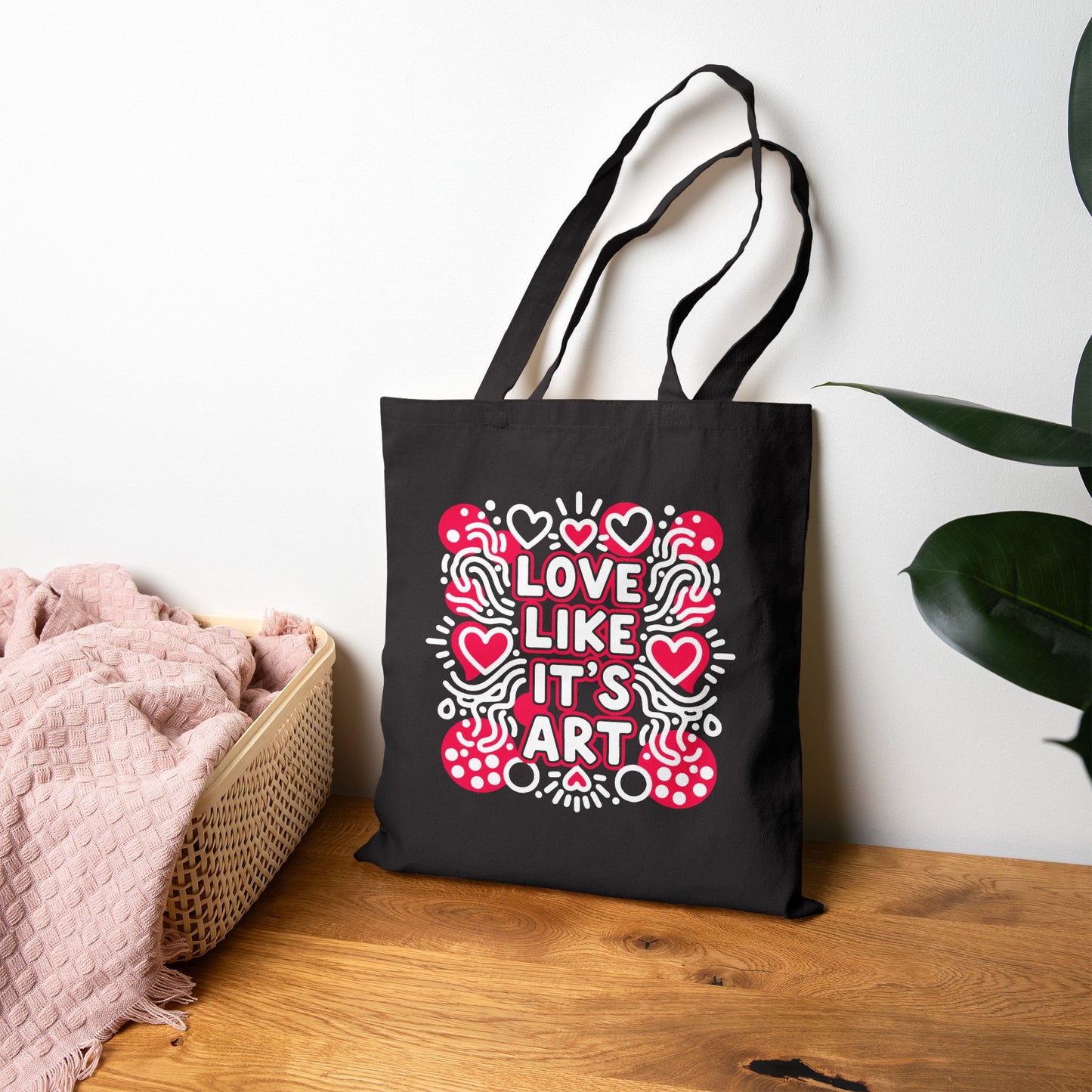 Love Like It's Art - Canvas Tote Bag