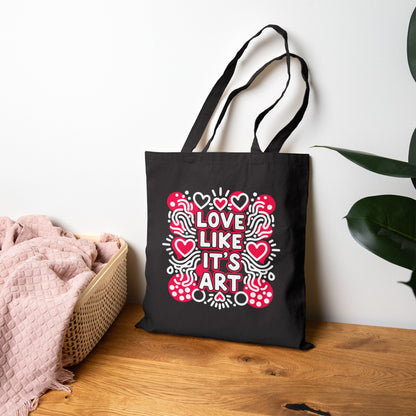 Love Like It's Art - Canvas Tote Bag