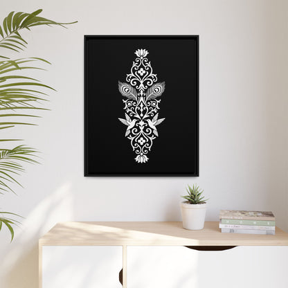 Hummingbird Soulmates - Framed Canvas