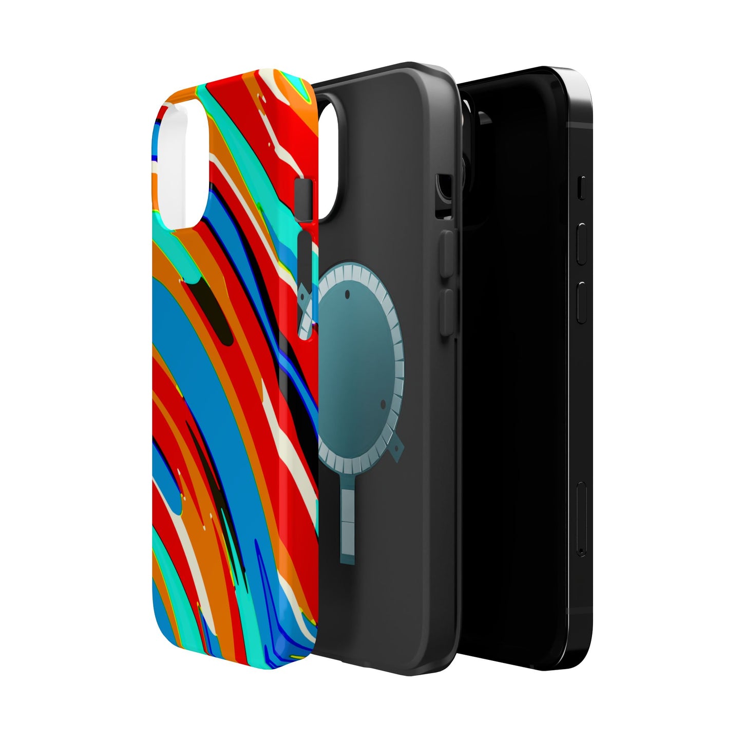 Abstract Rainbow Swirl Arc - Magnetic Phone Case