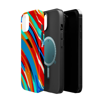 Abstract Rainbow Swirl Arc - Magnetic Phone Case
