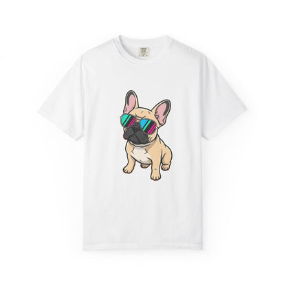 French Bulldog with Sunglasses - T-Shirt