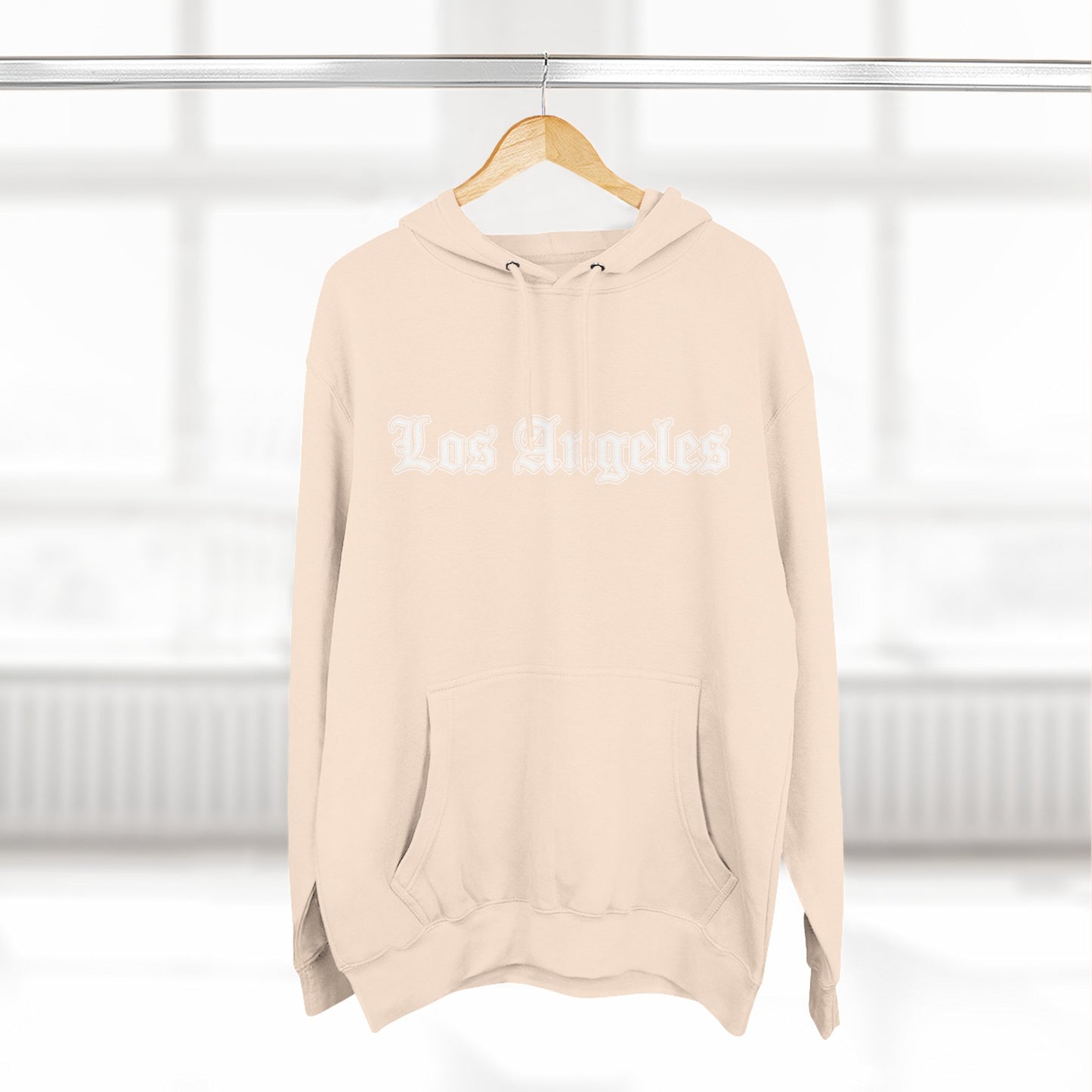 Los Angeles Three-Panel Fleece Hoodie, Cozy Sweatshirt, Streetwear Apparel, Gift for Her/Him, Casual Style, Travel Hoodie