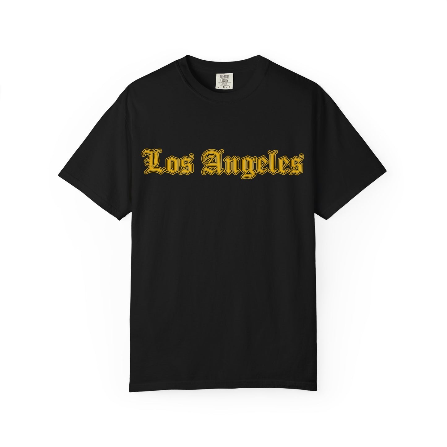 Los Angeles Garment-Dyed T-shirt - Vintage Style Tee, California Souvenir, Unisex Apparel, Trendy Gift for Friends, Relaxed Fit - Golden Edition